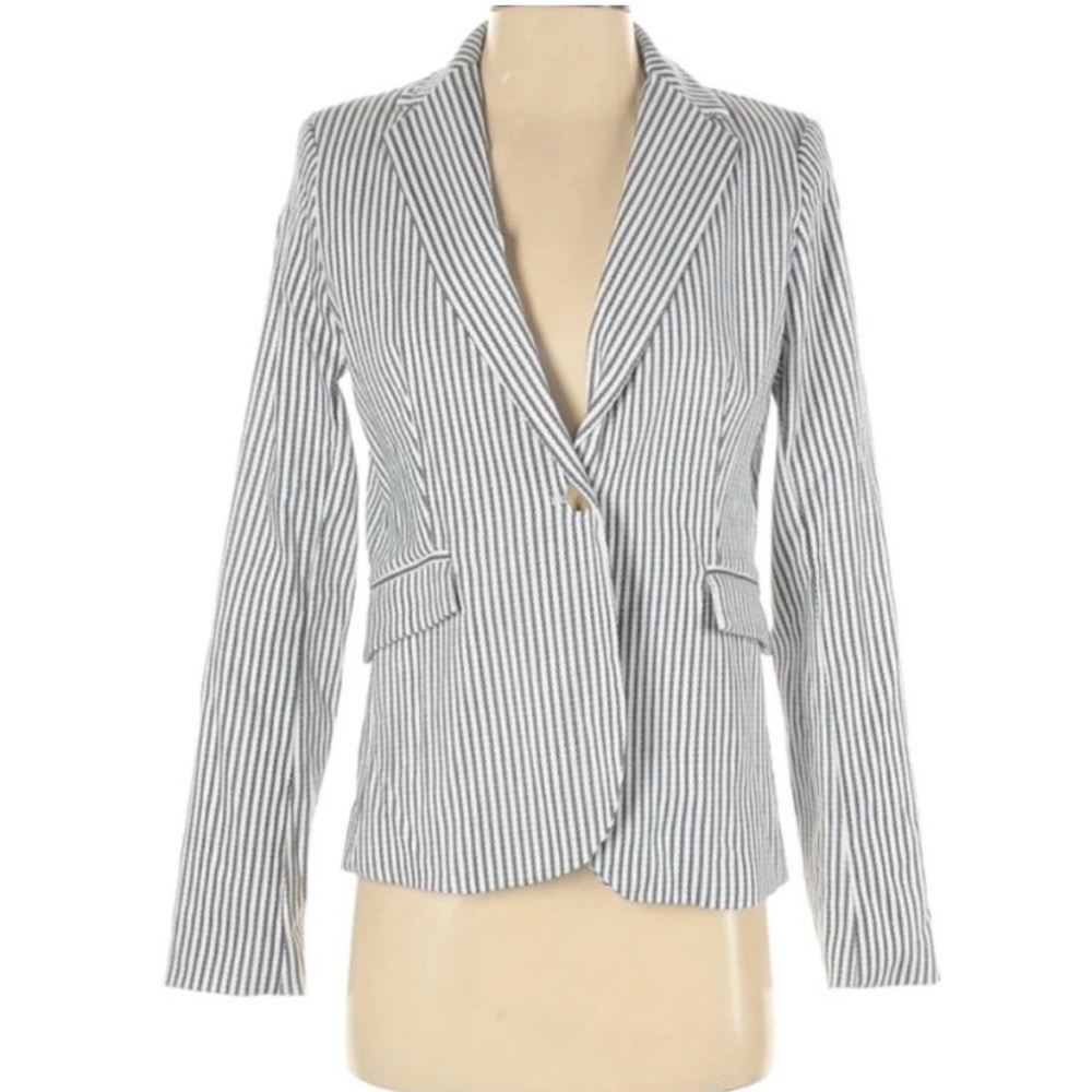 NEW Rachel Zoe Striped Nautical Summer Blazer M